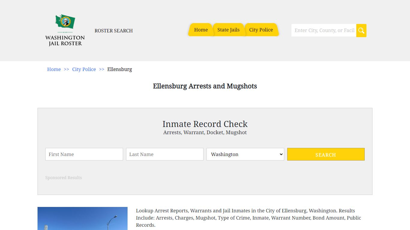 Ellensburg Arrests and Mugshots - Jail Roster Search